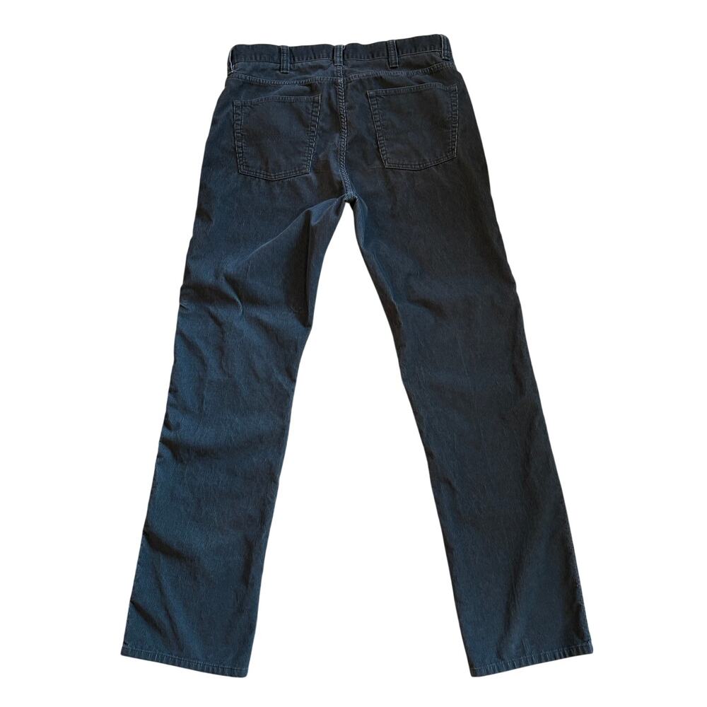 LL Bean Corduroy Pants Mens Sz 36x34 Gray Standard Fit Straight Leg 100% Cotton